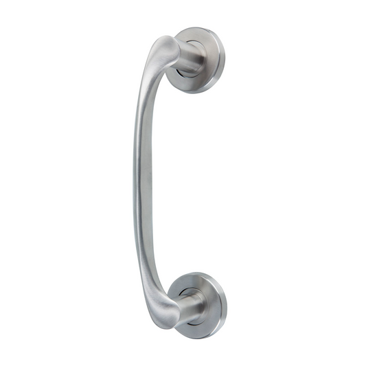 Round rosette handle in Stainless Steel