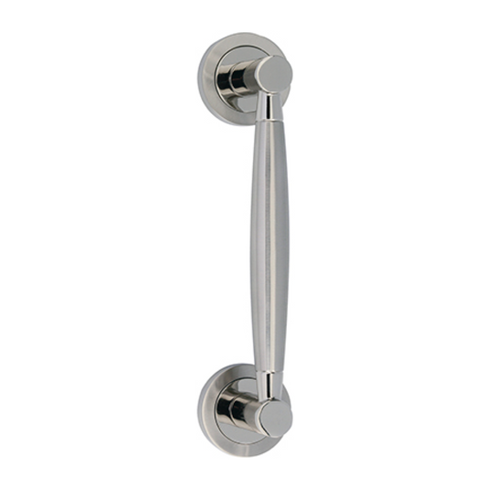 Round rosette handle in Zamak