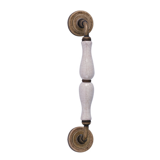 Round rosette handle in Zamak