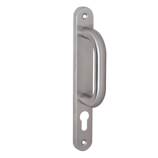 Oval plate handle in Stainless Steel