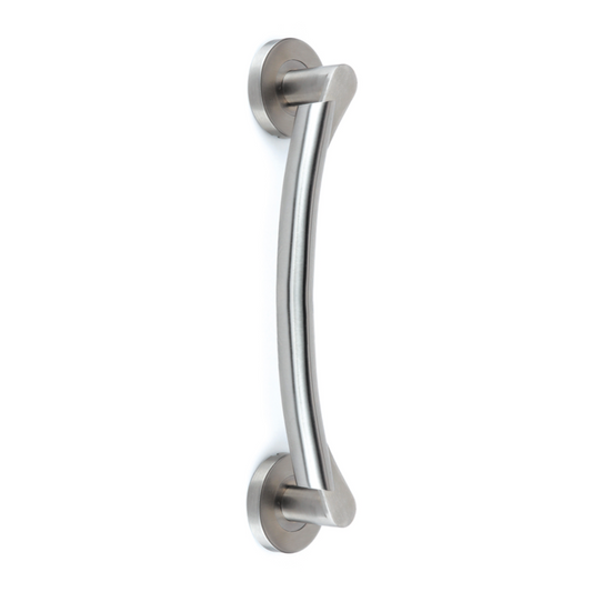 Round rosette handle in Stainless Steel