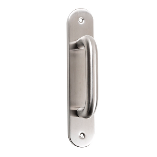 Oval plate handle in Stainless Steel