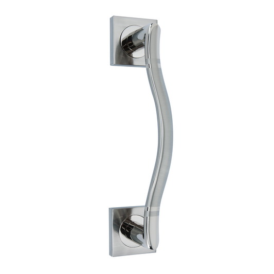 Square rosette handle in Aluminum