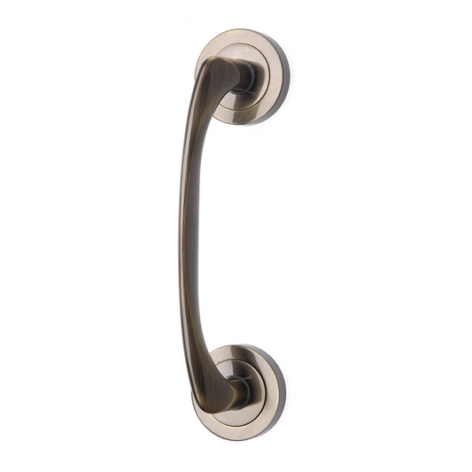 Round rosette handle in Zamak