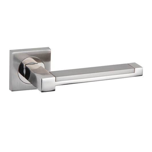 Square rosette handle in Zamak