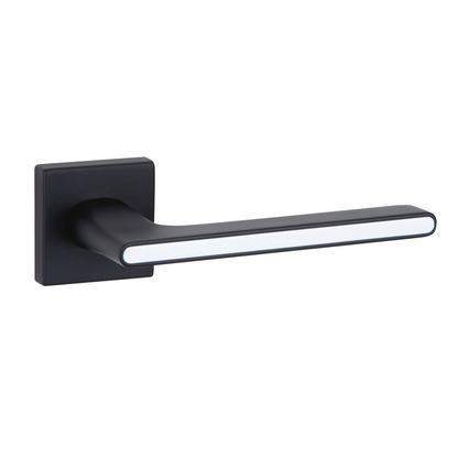 Square rosette handle in Zamak