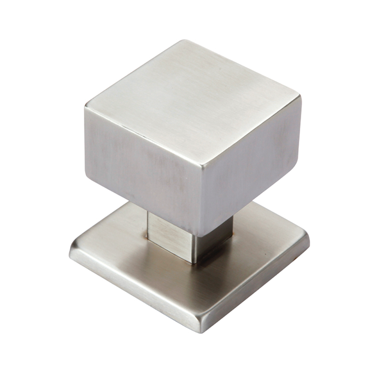 Square base knob in Stainless Steel