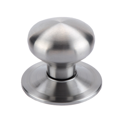 Stainless mushroom shaped knob