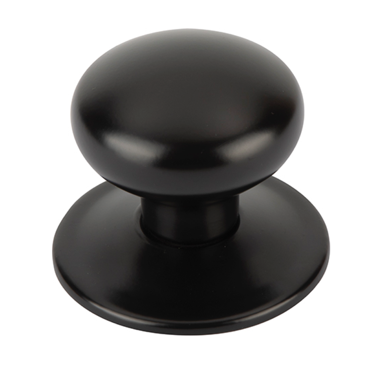 Black spherical knob