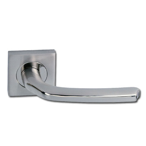 Square rosette handle in Zamak