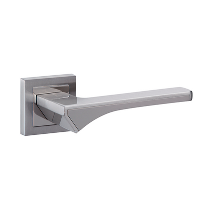 Square rosette handle in Zamak