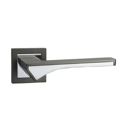 Square rosette handle in Zamak