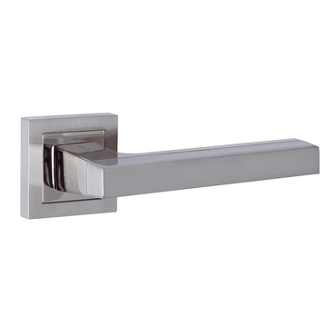 Square rosette handle in Zamak