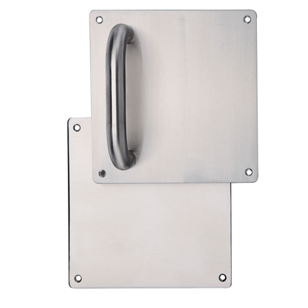 Square plate handle in Stainless Steel