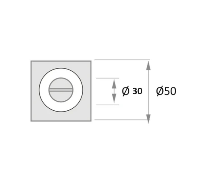 Key toggle cylinder ø50