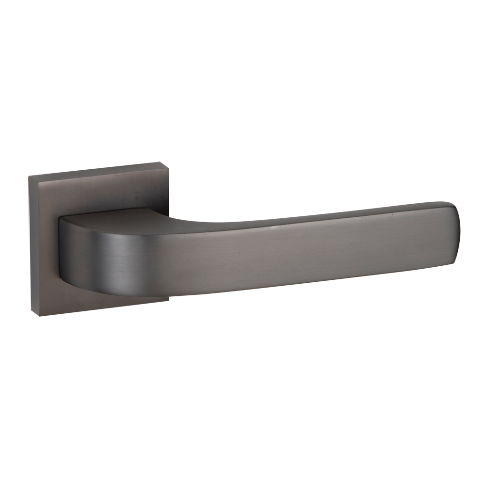 Square rosette handle in Zamak