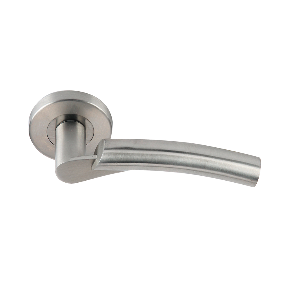 Round rosette handle in Stainless Steel