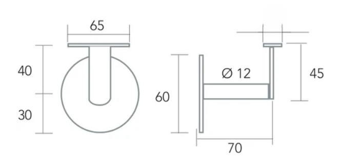 Handrail support