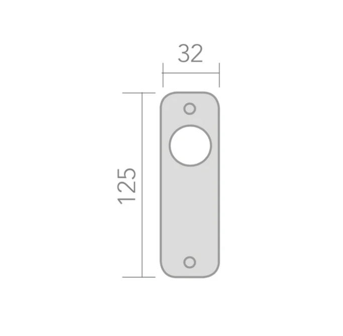 Tirador de armario 125x32