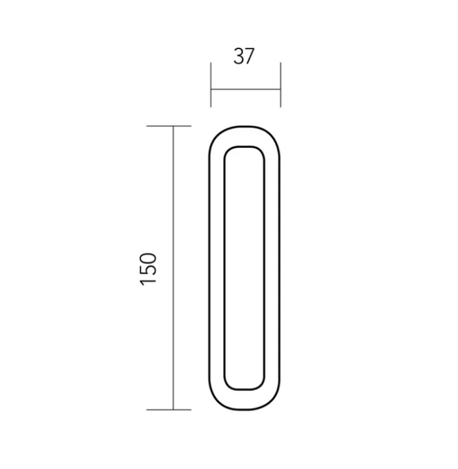 Oval nail handle