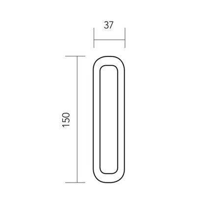 Oval nail handle