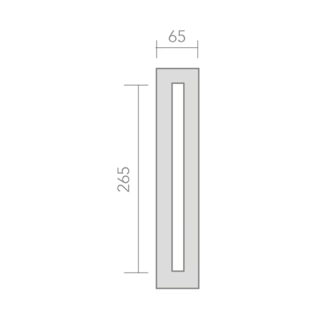 Rectangular plate in Stainless Steel