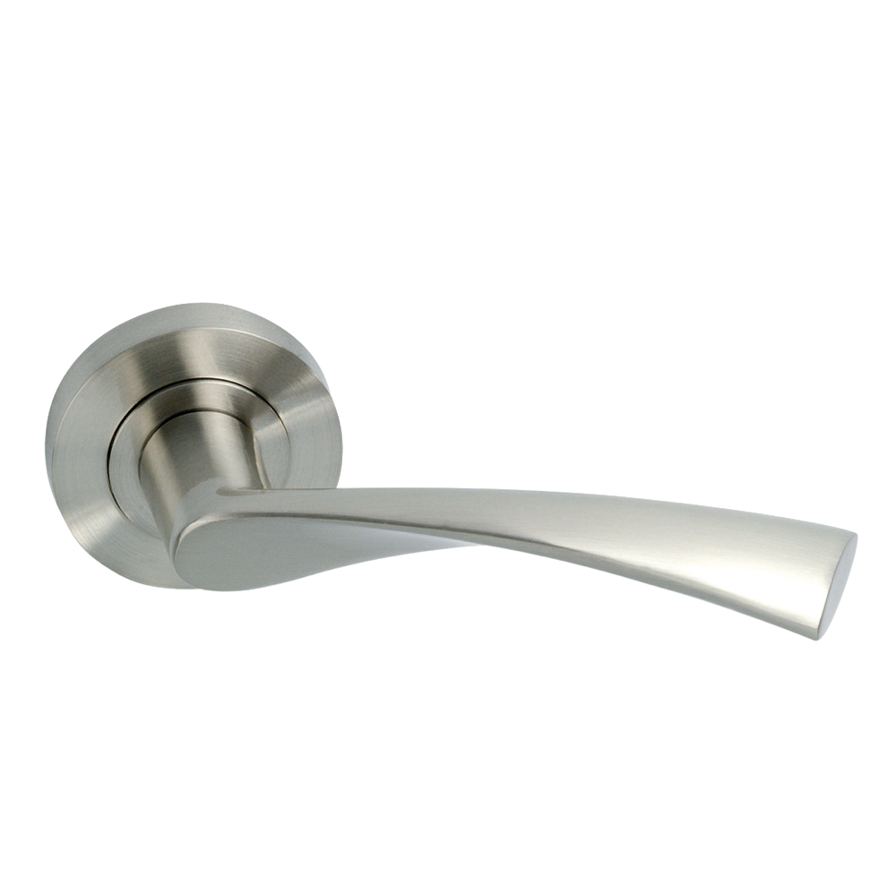 Round aluminum rosette handle