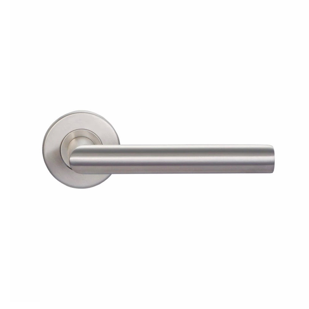 Round rosette handle in Stainless Steel